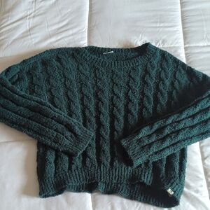 Abercrombie Kids Teal Cable Knit Sweater